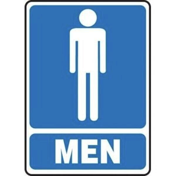 Accuform Safety Sign GRAPHIC MEN BLUE MRST520XV MRST520XV - main